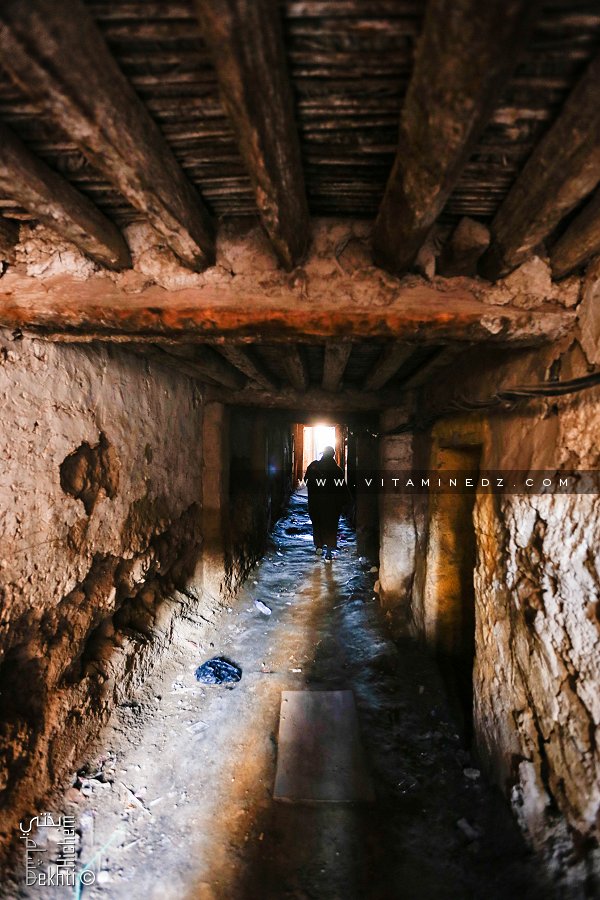 Ruelle du Ksar Tagda de Béchar gardant son cachet historique