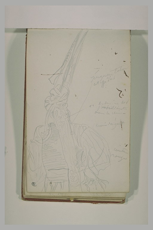 Une femme juive vue de dos, à mi-corps