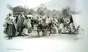 le Marché d'el harrach (maison carré) en 1890