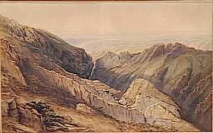 Vue générale des Bibans ou Portes-de-Fer le 28 octobre 1839