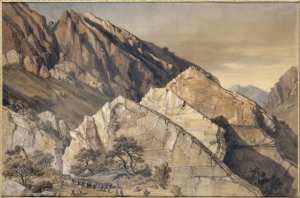 Les soldats atteignent la seconde muraille calcaire des Portes de Fer