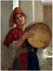 Le joueuse de Tambourin - Guillaume-Charles Brun