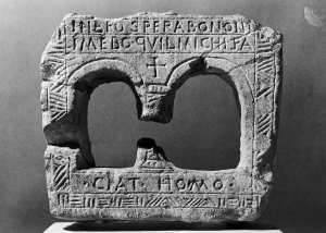 élément d'architecture ; inscription