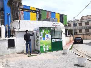 Belle initiative de l'APC de Tlemcen, Bac de récupération de bouteilles en plastique
