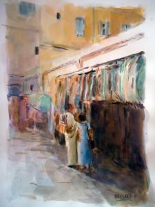 Exposition d'aquarelles sur la ville de Tlemcen de Hacene Bensaad
