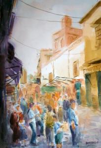 Exposition d'aquarelles sur la ville de Tlemcen de Hacene Bensaad