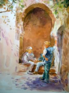 Exposition d'aquarelles sur la ville de Tlemcen de Hacene Bensaad