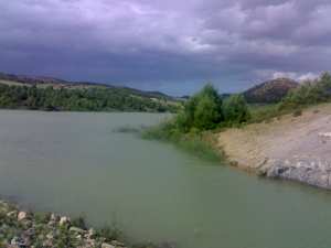 Beau paysage barrage djemaa ouled cheikh
