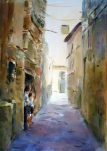 Exposition d'aquarelles sur la ville de Tlemcen de Hacene Bensaad