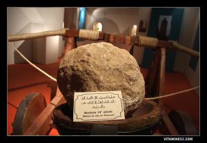 Boulet utilisé lors du 1er siège de Tlemcen (14èsiècle)
