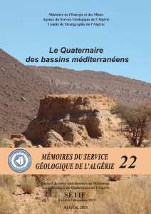 #LeGéologueAlgérien : Parution des Mémoires du Service Géologique de l'Algérie n°22 « Quaternaire des bassins méditerranéens »