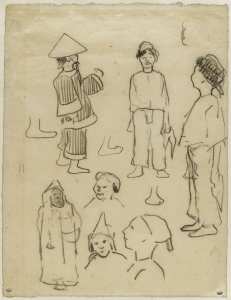 Etudes de personnage annamites