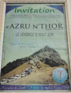 Le Village Adella organise la fête traditionnelle d'Azru N'Thor à 1882 m d'altitude