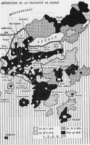répartition de la propriété coloniale en Algérie