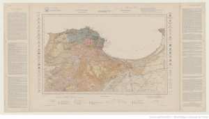 Carte Algérie. Dept d'Alger. Alger bis. Carte géologique détaillée 1 : 50 000