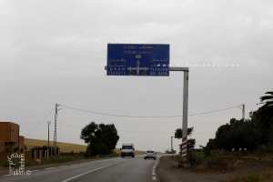 Croisement entre la N101 et la W35 à Sidi Daho