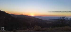 Joli coucher de soleil à la forêt de Zarifet (Tlemcen)