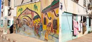 Peinture murale à Oujlida (Yaghmoracen Ibnou Ziane) Tlemcen