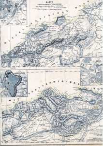 Vieille carte Algérie 1844