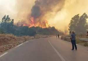 Situation des incendies déclarés à travers la wilaya de Tizi Ouzou le 09/08/2021 .situation arrêtée à 16h00