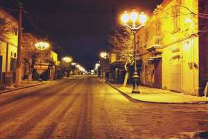 El Bayadh-Le centre-ville est marqué par la trame coloniale.