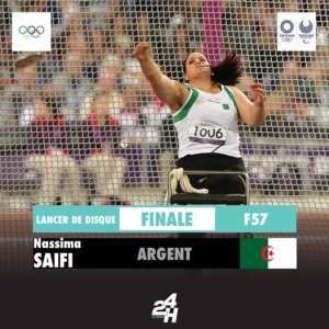 Quatrième #médaille pour l'Algérie , la première en argent aux Jeux #Paralympiques de #Tokyo2020.
