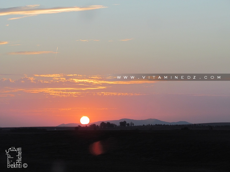 Magnifique coucher de Soleil sur Djbel Tessala