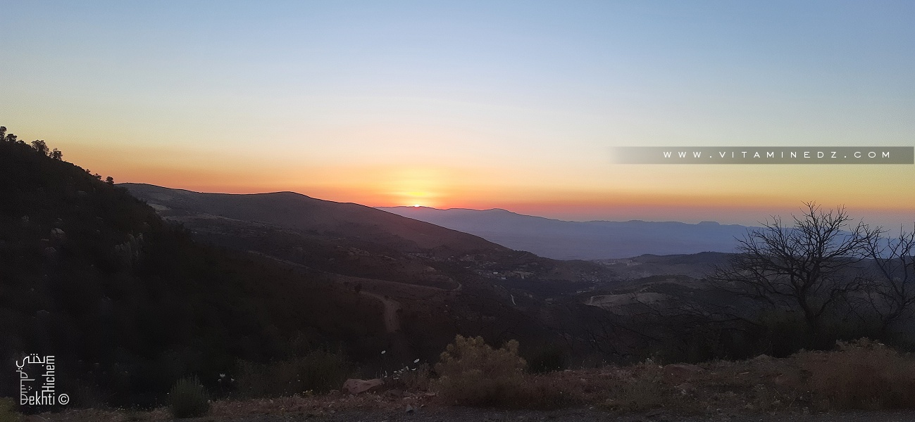 Joli coucher de soleil à la forêt de Zarifet (Tlemcen)