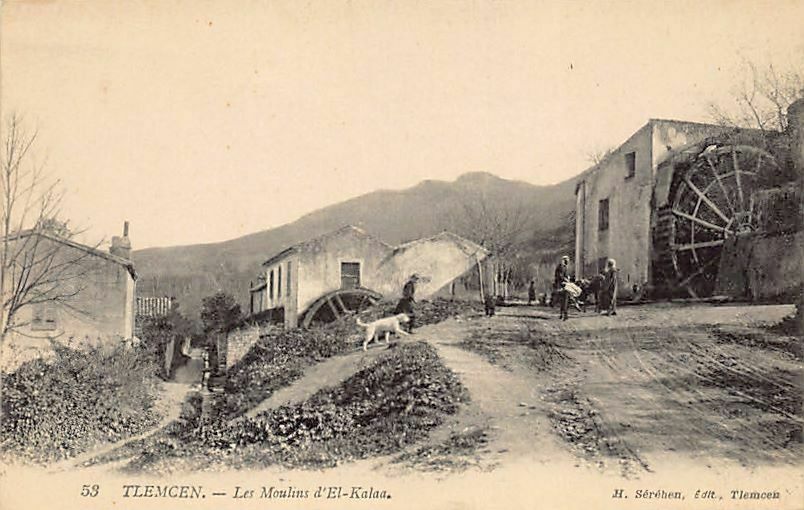 TLEMCEN - Photo ancienne des Moulins d'El-Kalaa