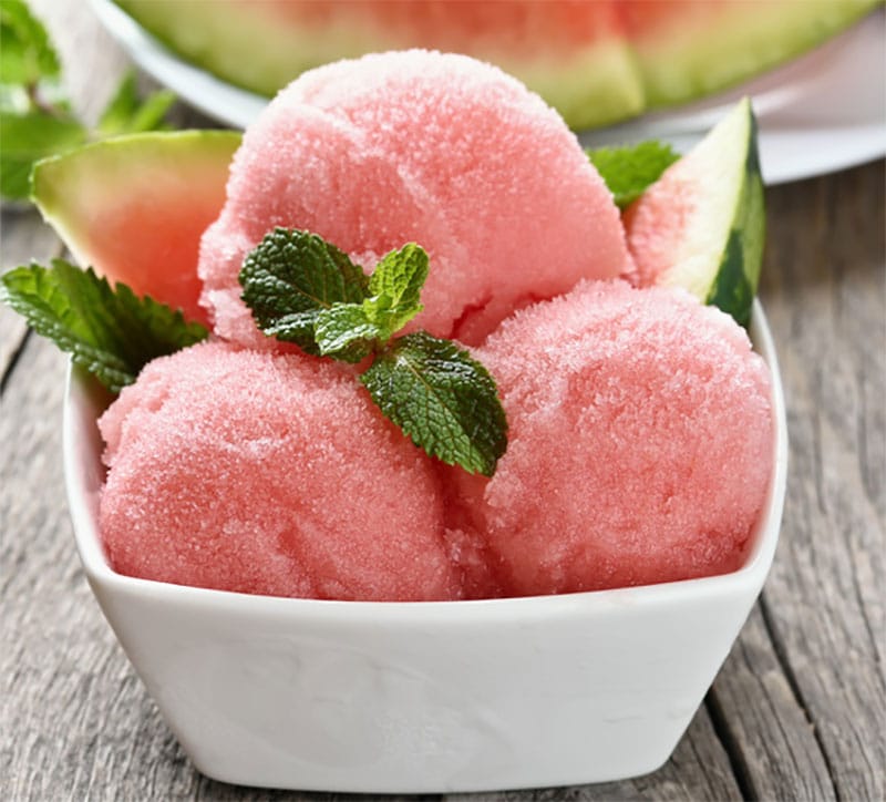 Sorbet à la pastèque