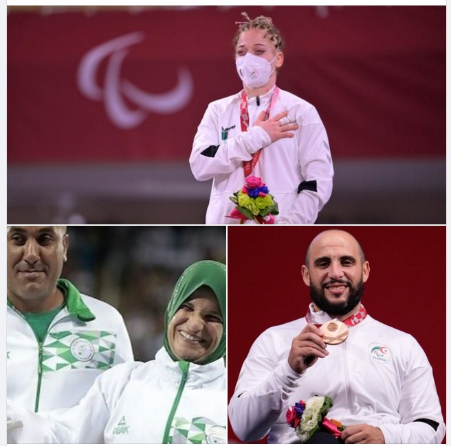 Félicitations aux 3 athlètes algériens 🇩🇿 médaillés aux Jeux Paralympiques de Tokyo !
