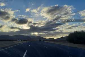 Coucher de soleil Sur Djbel Zeroual Tlemcen