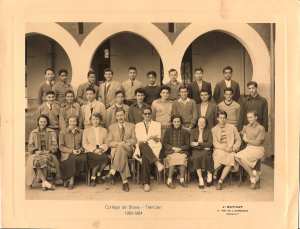 Tlemcen : photo de l'année scolaire 1953-1954 au collège Slane