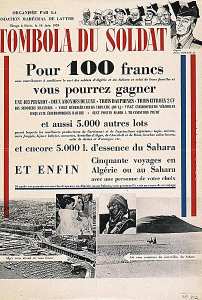 Organisée par la fondation Maréchal de Lattre (...) Tombola du soldat (...)