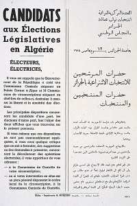 Candidats aux élections législatives en Algérie. Electeurs, électrices (...)