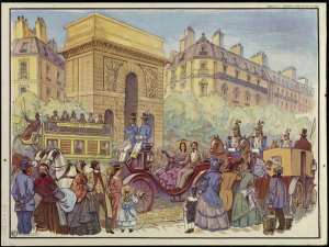 Napoléon III dans les rues de Paris.