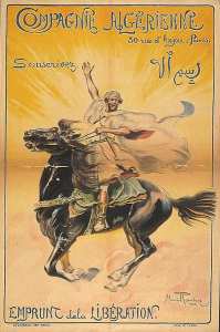 Compagnie Algérienne, 50 rue d'Anjou Paris. Souscrivez. Emprunt de la libération