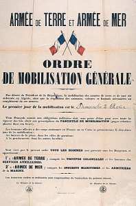 Armée de terre et armée de mer. Ordre de mobilisation générale (...)