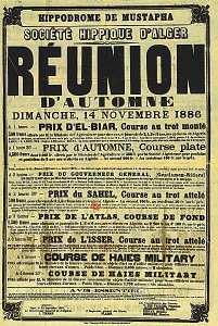 Hippodrome de Mustapha. Société hippique d'Alger. Réunion d'automne (...)