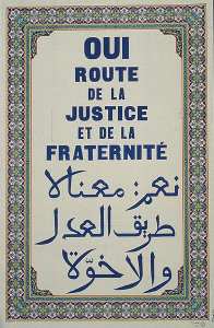 Oui route de la justice et de la fraternité (...)