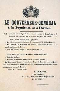 Le Gouverneur Général à la population et à l'armée (...)