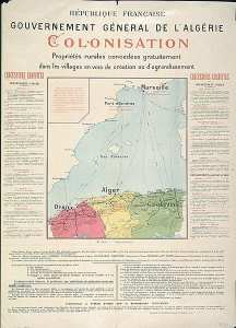 Gouvernement général de l'Algérie. Colonisation. Propriétés rurales concédées gratuitement dans les villages en voie de création ou d'agrandissement (...)