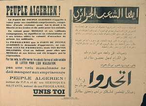 Peuple Algérien! le parti du peuple Algérien t'appelle à voter pour ses candidats emprisonnés (...)
