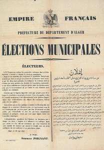 Préfecture du Département d'Alger. Elections municipales (...)