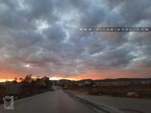 Tlemcen : Magnifique ciel nuageux et lever de soleil