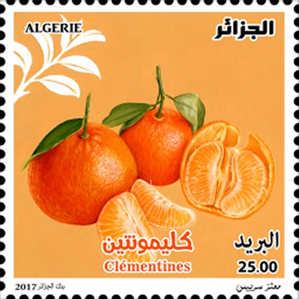 2017 طابع بريد الجزائر : الكليمونتين