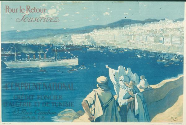 Pour le retour souscrivez. 4ème emprunt national. Crédit foncier d'Algérie et de Tunisie (')