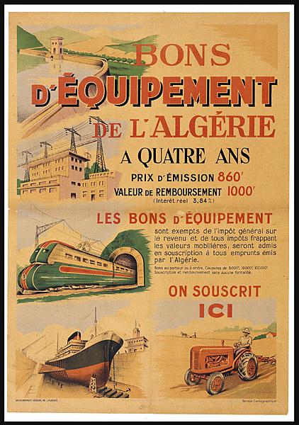 Bons d'équipement de l'Algérie (...) On souscrit ici