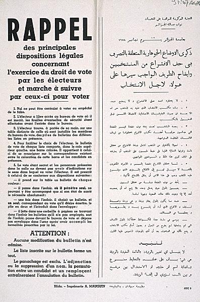 Rappel des principales dispositions légales concernant l'exercice du droit de vote par les électeurs et marche a suivre pour voter (...)