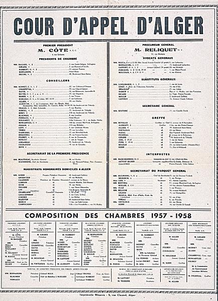 Cour d'appel d'Alger (...)